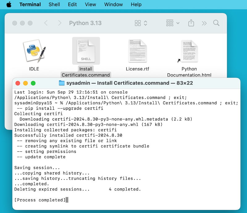 Downloading Python on Mac