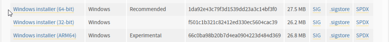 Downloading Python on Windows